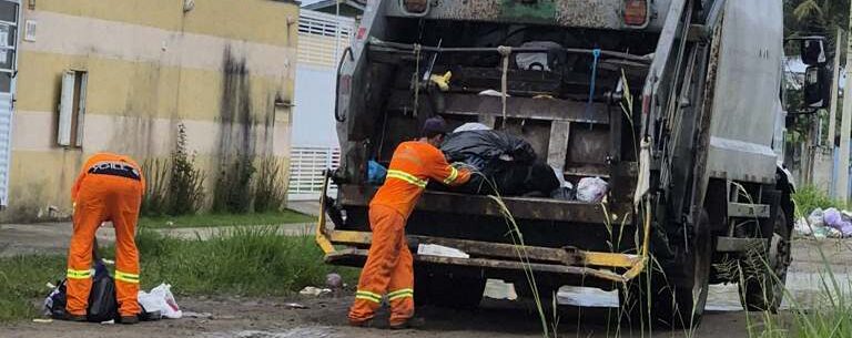 Prefeitura de Caraguatatuba realiza mutirão para normalizar coleta de lixo na cidade